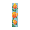 Kit de Pintura com Diamante Marcador de Pagina 4,2x18,9cm - Tulipas Amarelas