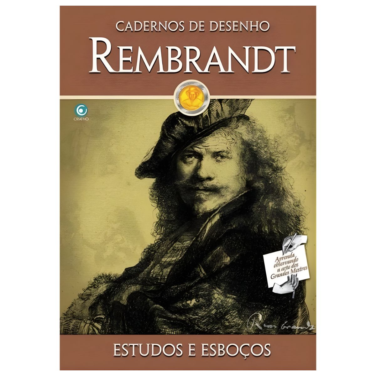 Livro Caderno de Desenho Rembrandt - Estudos e Esboços - Criativo