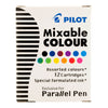 Cartuchos de Tinta Mixable Colour Ic-p3-ast para Parallel Pen com 12 Cores - Pilot