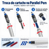 Cartuchos de Tinta Mixable Colour Ic-p3-ast para Parallel Pen com 12 Cores - Pilot