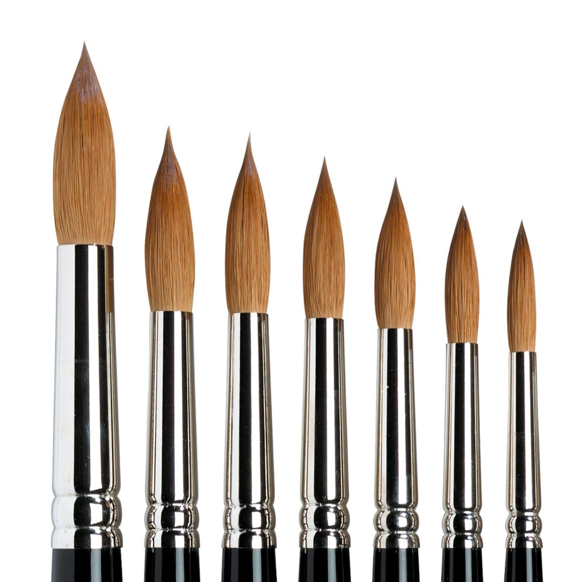 Pincel Artístico Winsor & Newton Redondo Pelo Marta Serie 7