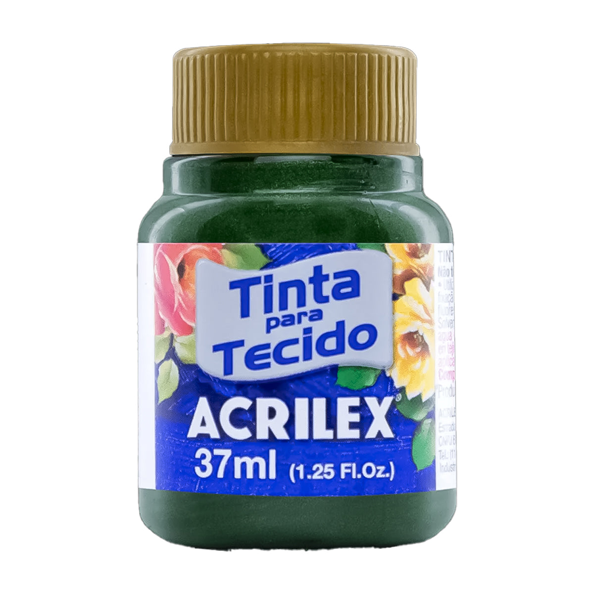 Tinta para Tecido Acrilex Metalica 37ml