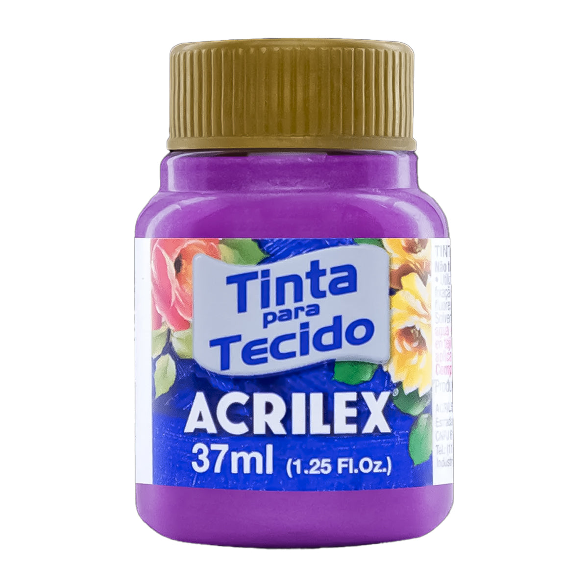 Tinta para Tecido Acrilex Metalica 37ml