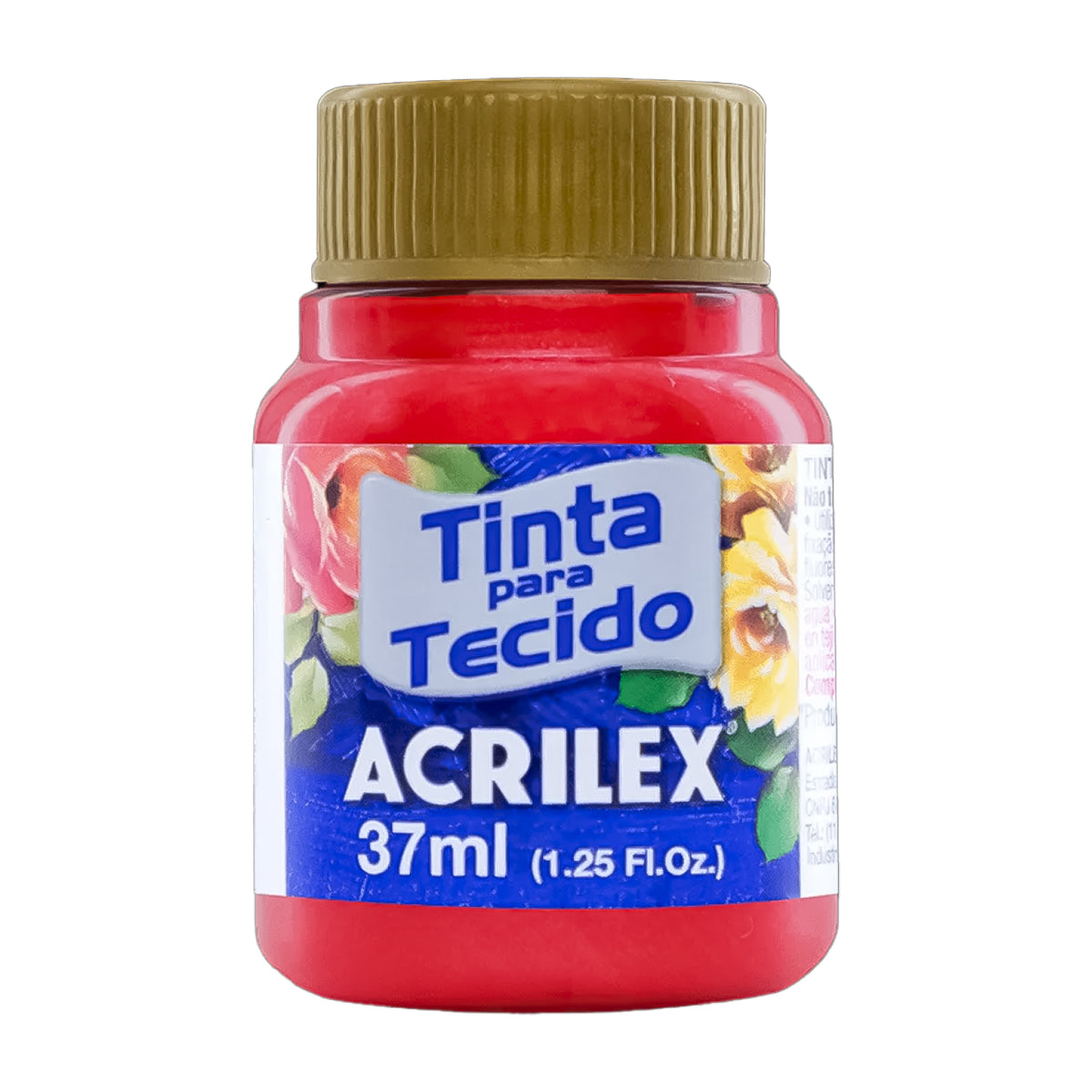 Tinta para Tecido Acrilex Metalica 37ml