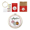 Kit Bordado Ponto Livre Enfeite Natalino 0030 - Círculo