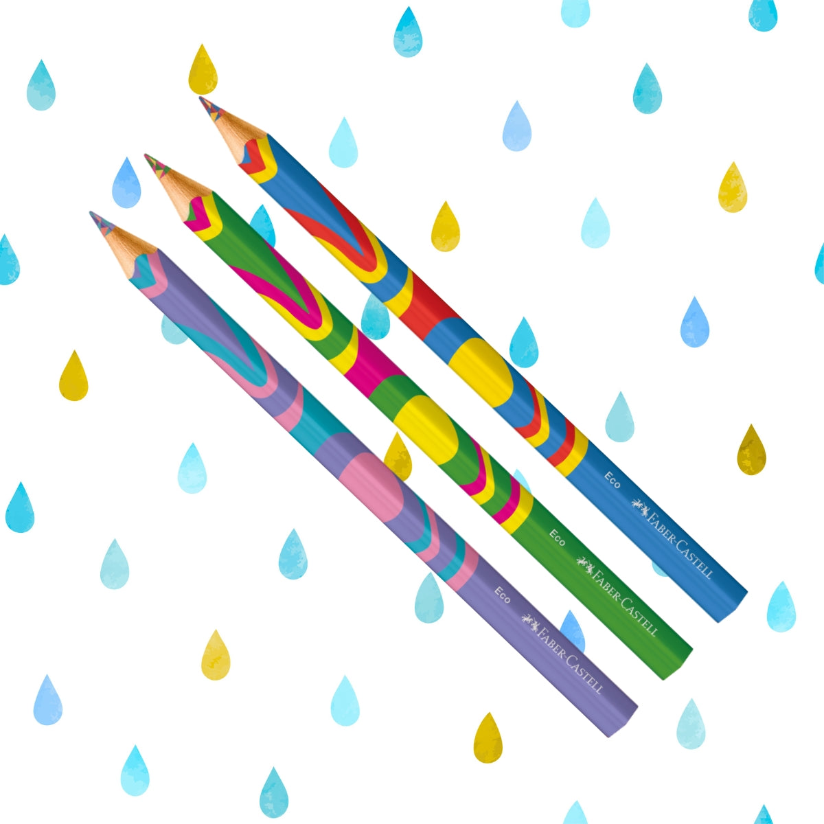 Estojo Lapis de Cor Fantasy Colours 5.3Mm com 3 Unidades Multicolorida Faber-castell 315220