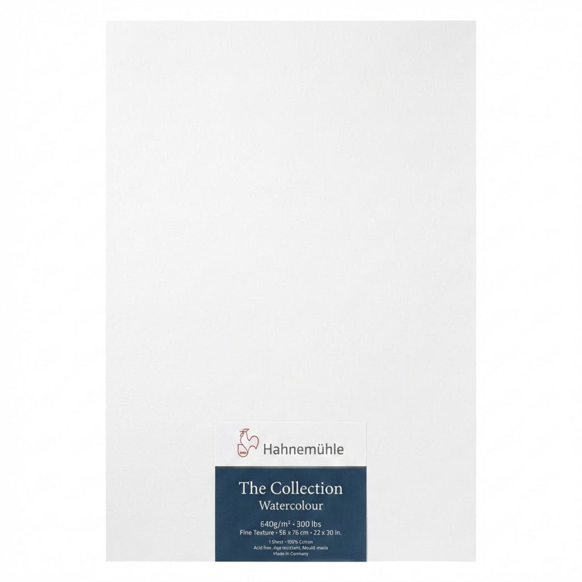 Folha Hahnemuhle The Collection Watercolour 640g/m2 56x76cm Textura Fina com 01 Unid