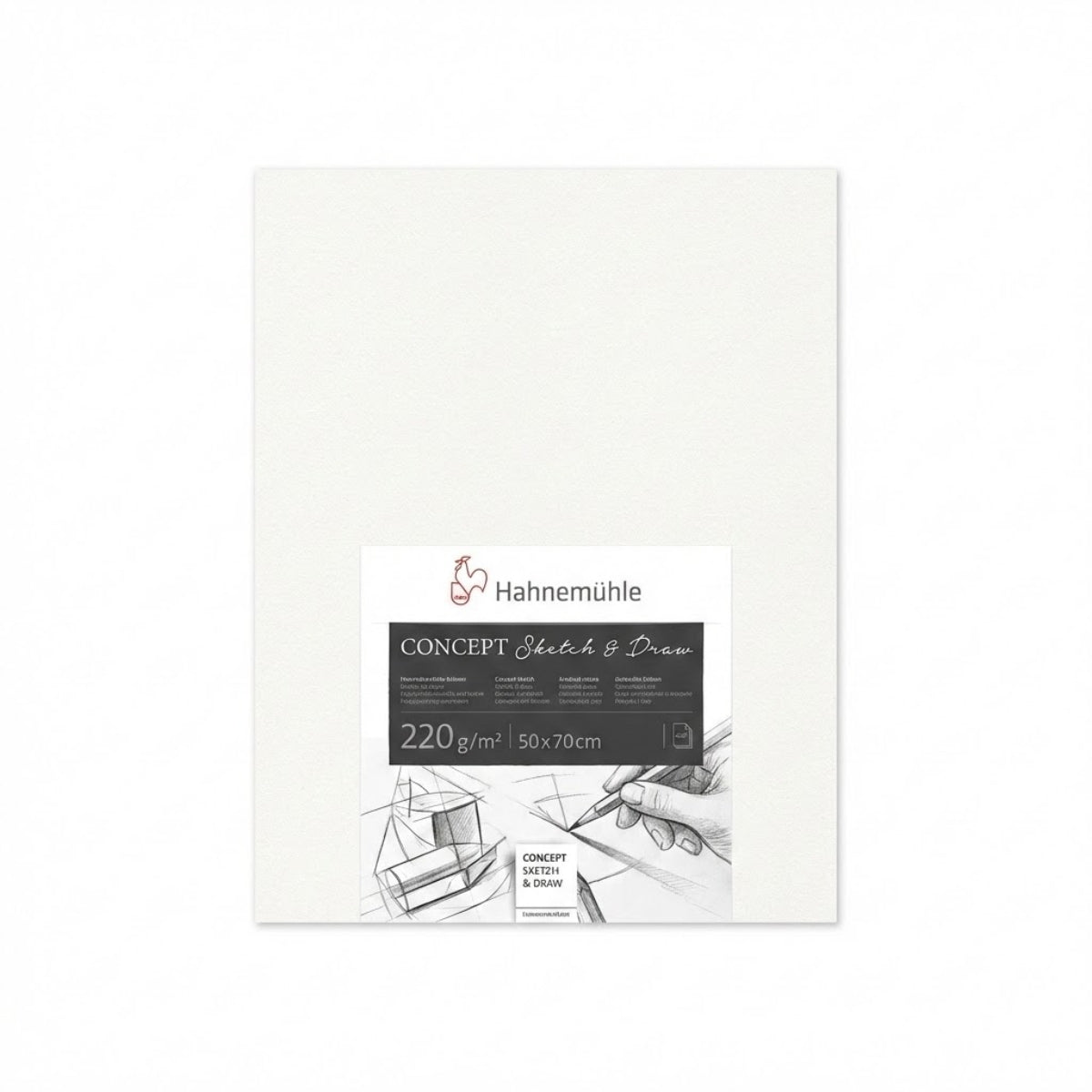 Folha Hahnemuhle Concept Sketch & Draw 220g/m2 50x70cm com 01 Unid