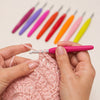 Kit de Agulhas Plásticas para Crochê Mattea com 9 Unidades para Amigurumi e Artesanato - Círculo
