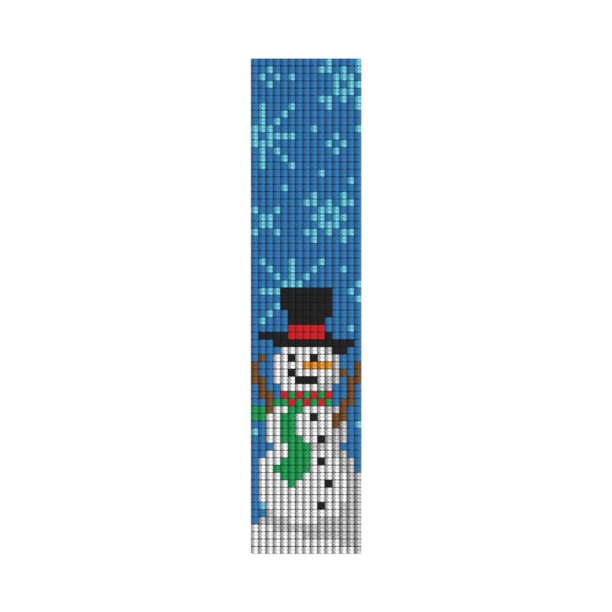 Kit de Pintura com Diamante Marcador de Pagina 4,2x18,9cm - Boneco Natalino