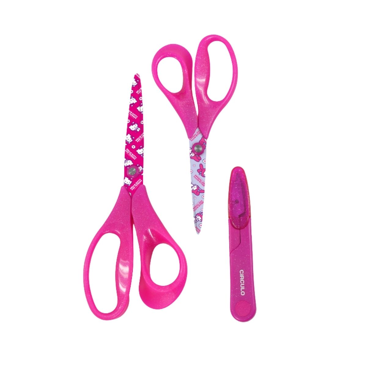 Kit Tesouras Hello Kitty 3 Peças 0010 - Círculo