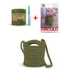 Kit Minha Primeira Bolsa Fio de Malha Premium com Agulha e Receita Cor Floresta Selvagem 0004 - Círculo