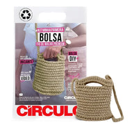 Kit Minha Primeira Bolsa Fio de Malha Premium com Agulha e Receita Cor Ninho 0002 - Círculo