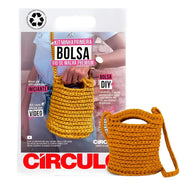 Kit Minha Primeira Bolsa Fio de Malha Premium com Agulha e Receita Cor Curry 0001 - Círculo