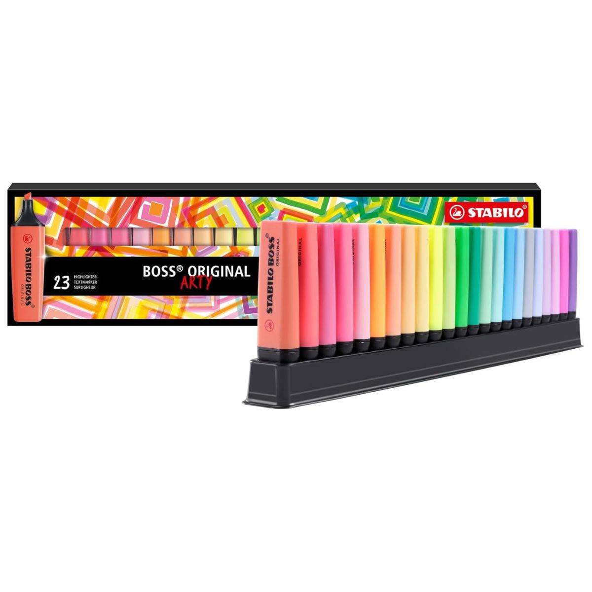 Marca-textos Boss Original Arty 2-5mm 23 Cores para Grifar, Lettering e Journaling - Stabilo