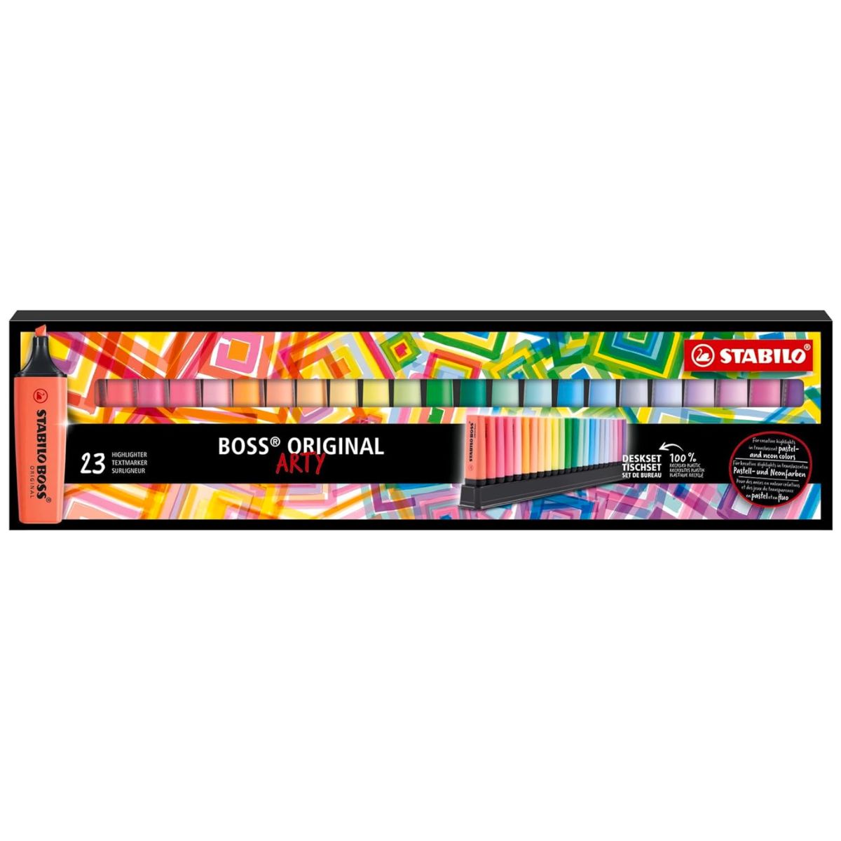 Marca-textos Boss Original Arty 2-5mm 23 Cores para Grifar, Lettering e Journaling - Stabilo