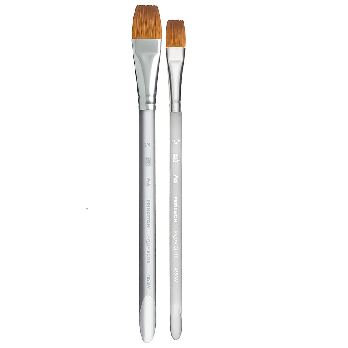 Pincel para Aquarela Princeton Plano Kolinsky Sintético Cabo Curto