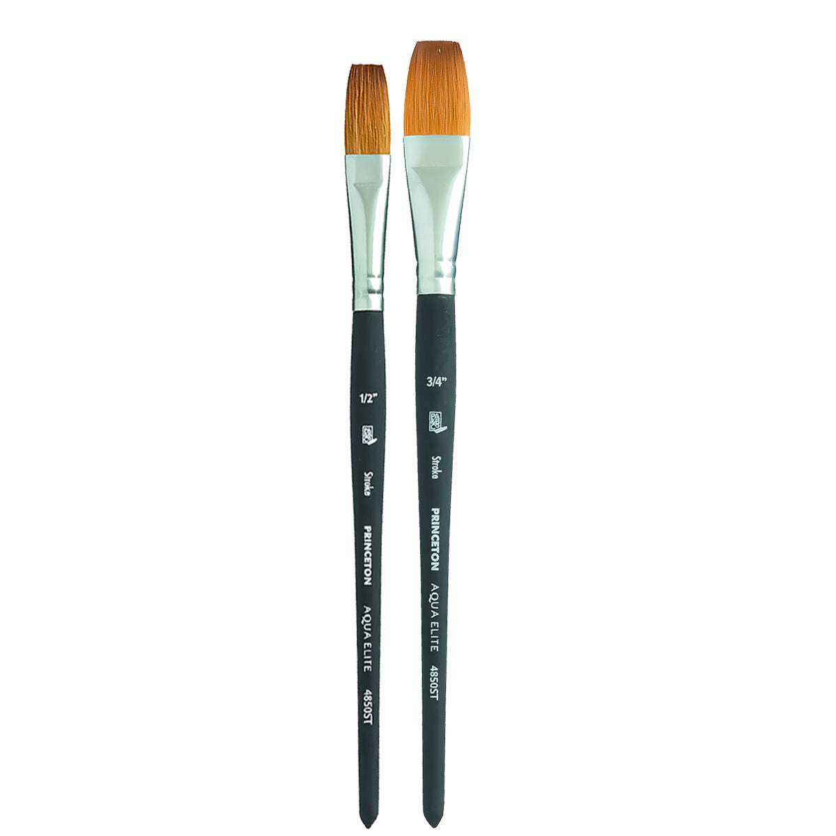 Pincel para Aquarela Princeton Plano Longo Kolinsky Sintético 