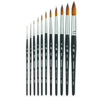 Pincel para Aquarela Princeton Redondo Kolinsky Sintético Cabo Curto