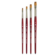 Pincel Profissional Princeton Velvetouch Sombreado Plano Sintético Cabo Curto