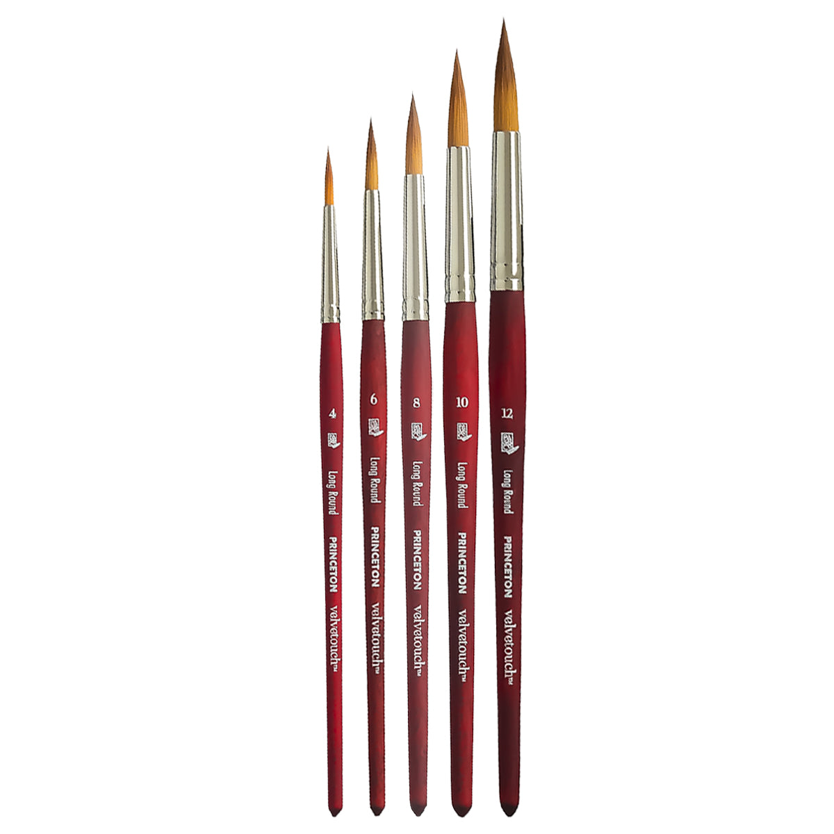 Pincel Profissional Princeton Velvetouch Redondo Grande Sintético Cabo Curto 