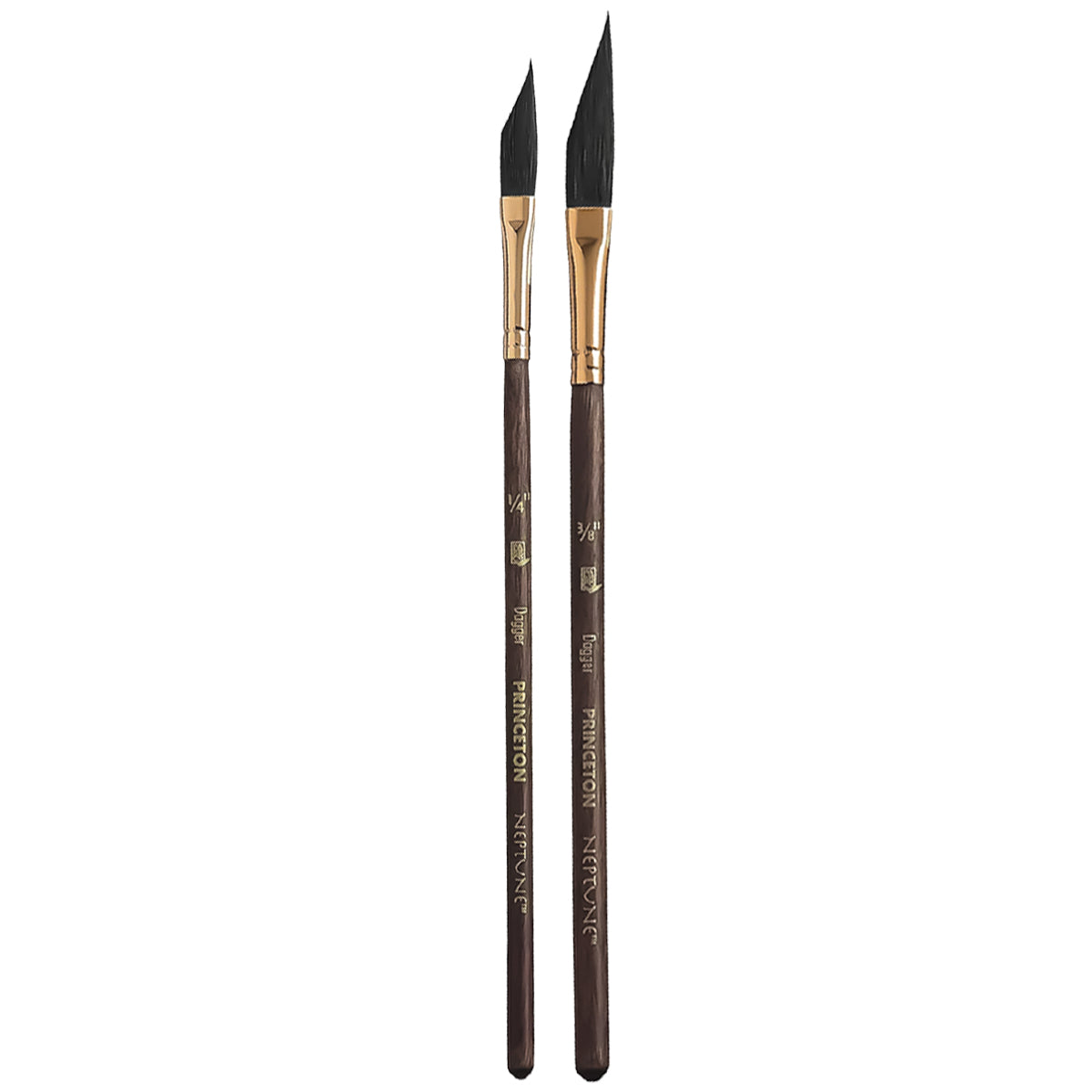 Pincel para Aquarela Princeton Neptune Striper Sintético Cabo Curto 