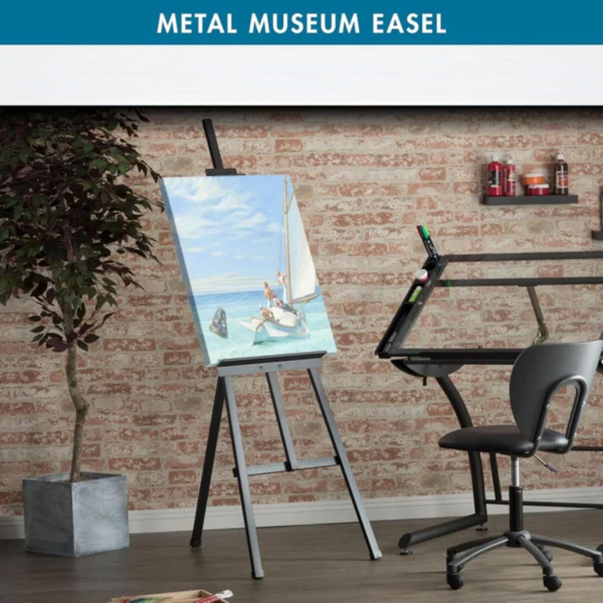 Cavalete Profissional Metal Ajustável para Tela Sinoart Estável Dobrável