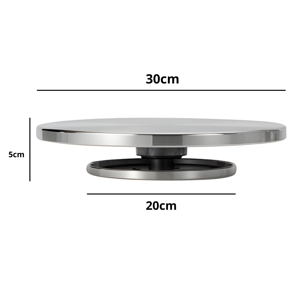 Base Giratória Dupla para Modelagem 20/30cm T0284 - Sinoart