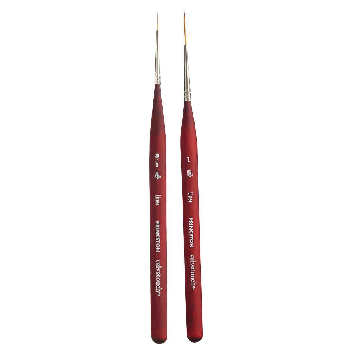 Pincel Profissional Princeton Velvetouch Plotter Sintético Cabo Curto Mini 