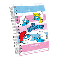Agenda Permanente A5 com Espiral e 336 Páginas - Smurfs 63g/m² Dac - 5549