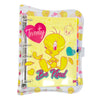 Fichário Colegial Pvc Cristal com 192 Folhas Fechamento em Botão - Looney Tunes 15,5x22,5cm 56g/m² Dac - 5509