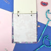 Mini Ficheiro Vertical com 80 Folhas 90g/m² Capa Pvc Cristal - Stitch 15,5x19cm Dac - 5381