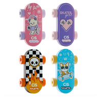 Borracha Escolar Skate - Cores Sortidas - Cis