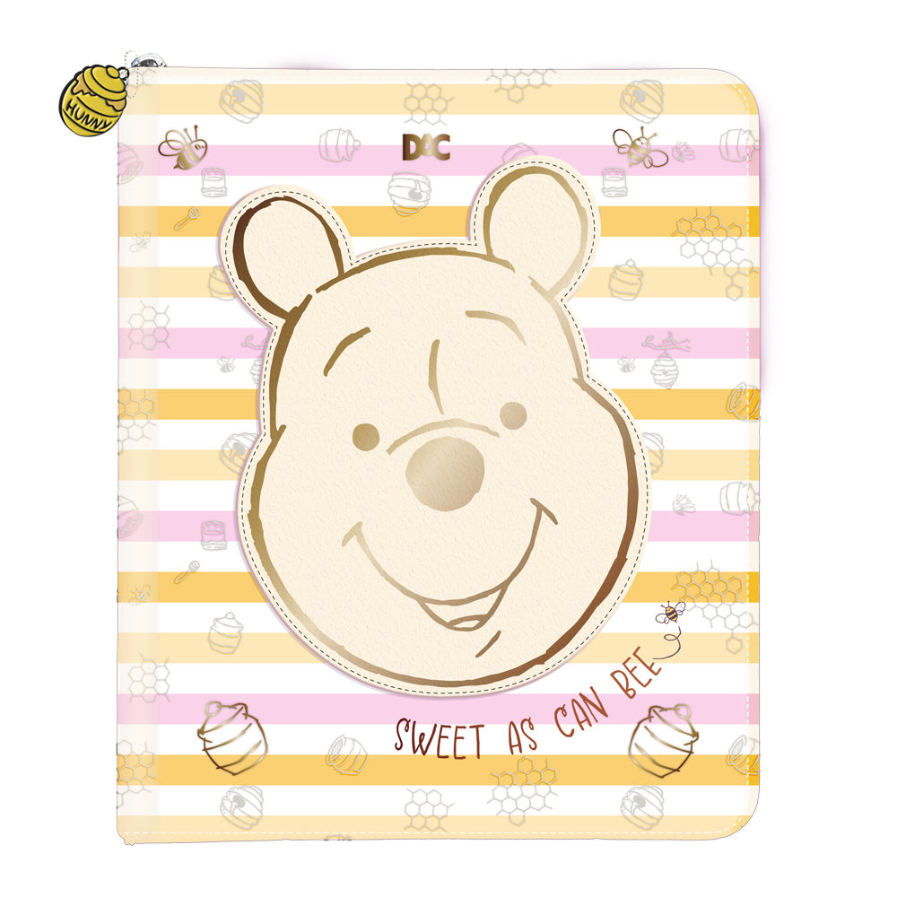 Fichário Universitário Dac Pvc com 48 Folhas Fechamento em Zíper - Pooh 32,8x26,7cm 56g/m² Dac - 5367
