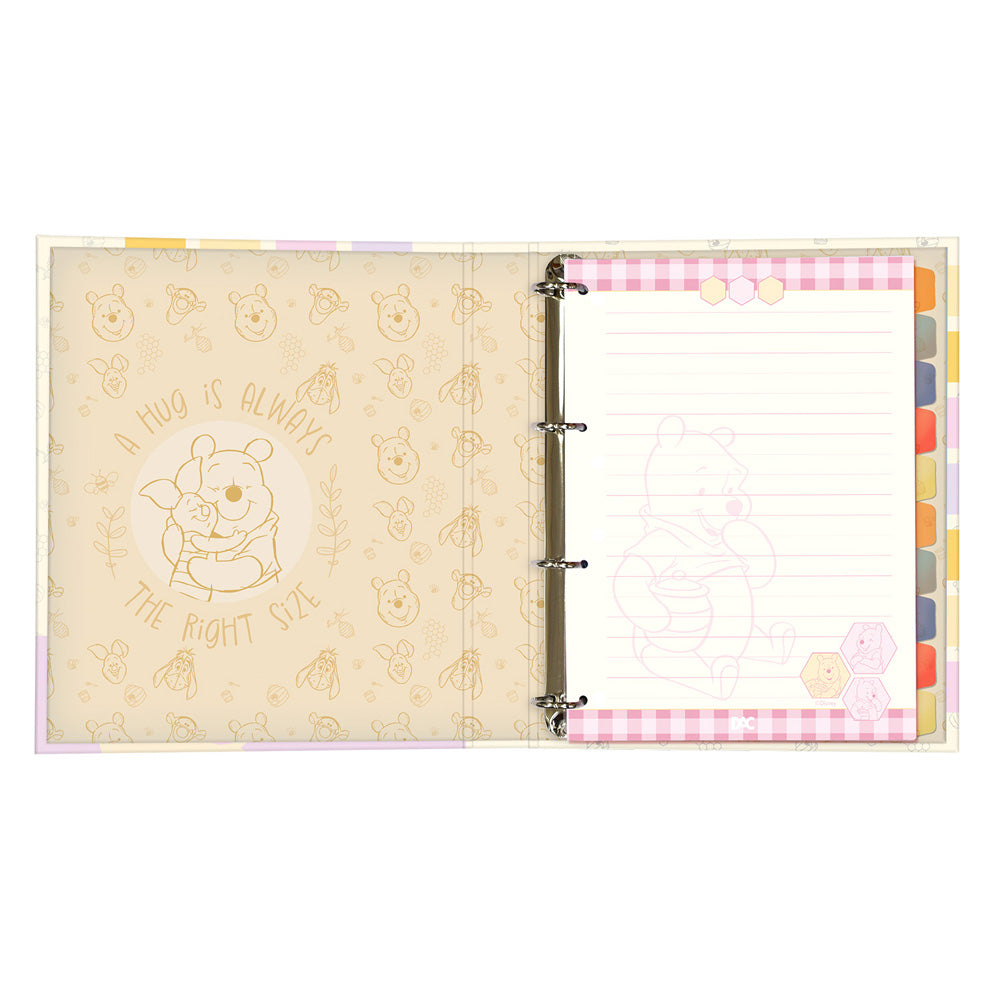 Fichário Universitário com 48 Folhas Fechamento em Elástico - Pooh 24,5x30cm 56g/m² Dac - 5368