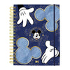 Caderno Smart Colegial com 80 Folhas 90g/m² Fechamento em Elástico - Mickey 17,7x24cm Dac - 5516