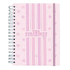 Caderno Smart Colegial com 80 Folhas 90g/m² Fechamento em Elástico - Milky 17,7x24cm Dac - 5520