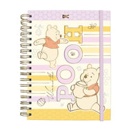 Caderno Smart Colegial com 80 Folhas 90g/m² Fechamento em Elástico - Pooh 17,7x24cm Dac - 5369