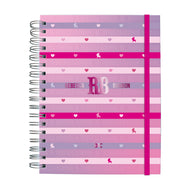 Caderno Smart Colegial com 80 Folhas 90g/m² Fechamento em Elástico - Rebecca Bonbon 17,7x24cm Dac - 5543