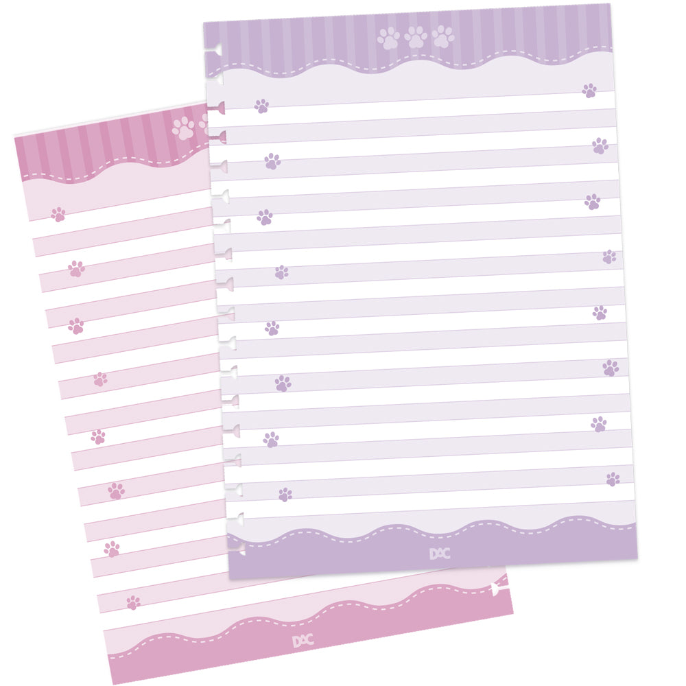 Caderno Smart Colegial com 80 Folhas 90g/m² Fechamento em Elástico - So Cute Cat 17,7x24cm Dac - 5558