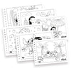 Caderno de Desenho Smart com 30 Adesivos e 48 Folhas para Colorir - Stitch 21x15cm 180g/m² Dac - 5613