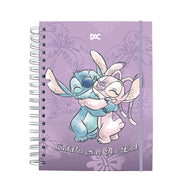 Caderno Smart Mini com 80 Folhas 90g/m² Fechamento em Elástico - Stitch 14x20cm Dac - 5377