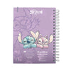 Caderno Smart Mini com 80 Folhas 90g/m² Fechamento em Elástico - Stitch 14x20cm Dac - 5377
