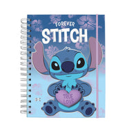 Caderno Smart Universitário com 80 Folhas 90g/m² Fechamento em Elástico - Stitch 20x27,5cm Dac - 5572