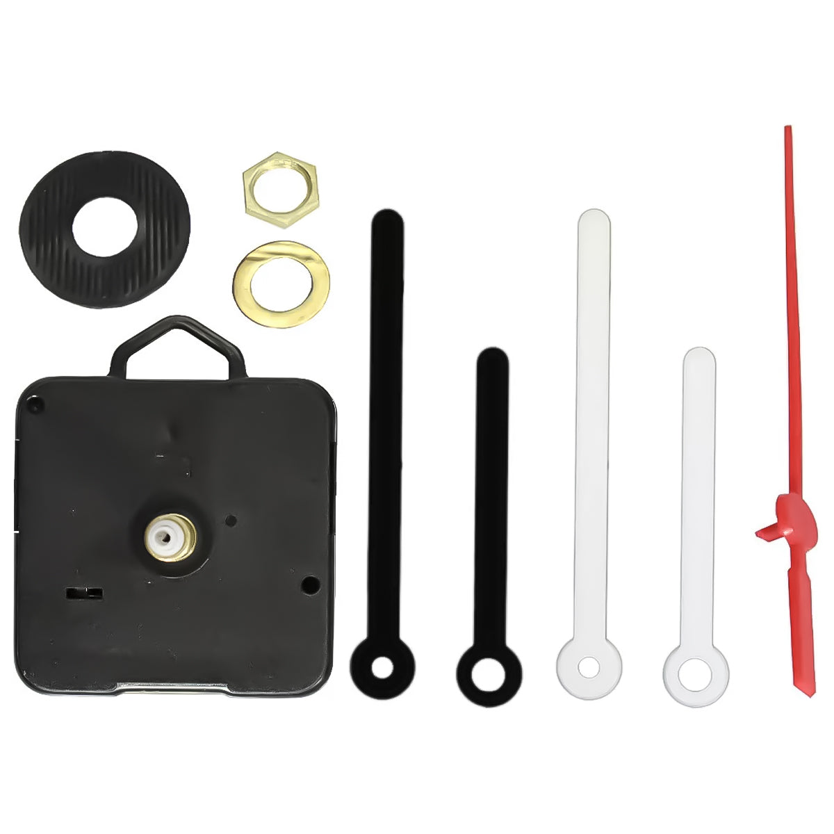 Máquina de Relógio Eixo Quartz 13.5 Tictac com Alça e Eixo 7,7mm Preto