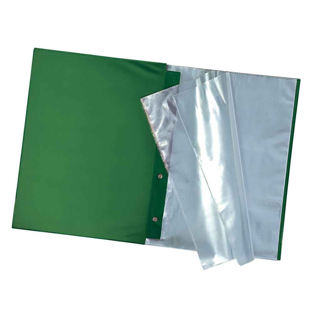 Pasta Catálogo 4 Colchetes com Visor com 50 Envelopes Finos 1090vd 24x33cm Dac - 1090vd
