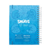 Caderno Smart Universitário com 80 Folhas 90g/m² Fechamento em Elástico - Smurfs 20x27,5cm Dac - 5312