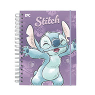 Caderno Smart Universitário com 80 Folhas 90g/m² Fechamento em Elástico - Stitch 20x27,5cm Dac - 5378