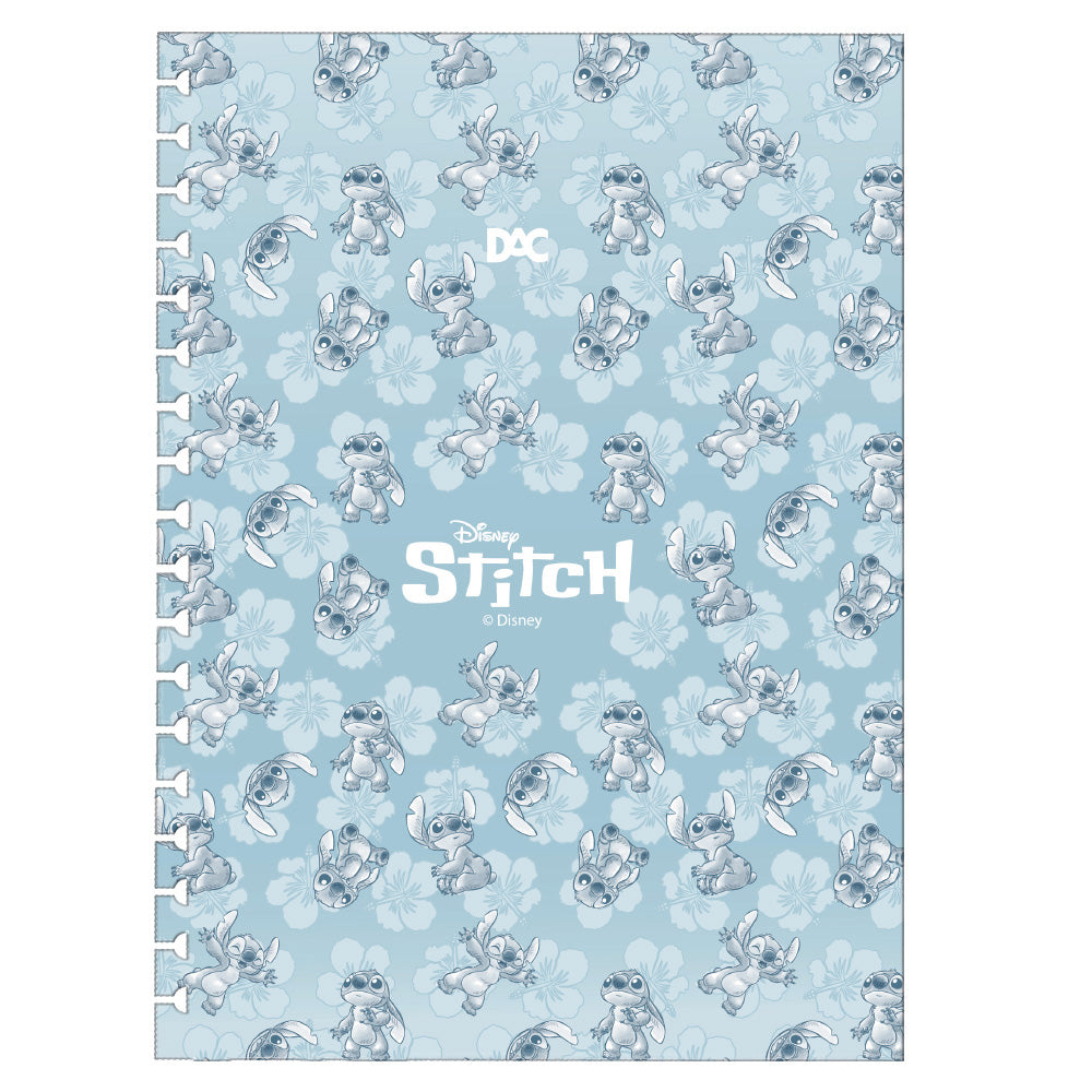 Caderno Smart Universitário com 80 Folhas 90g/m² Fechamento em Elástico - Stitch 20x27,5cm Dac - 5378