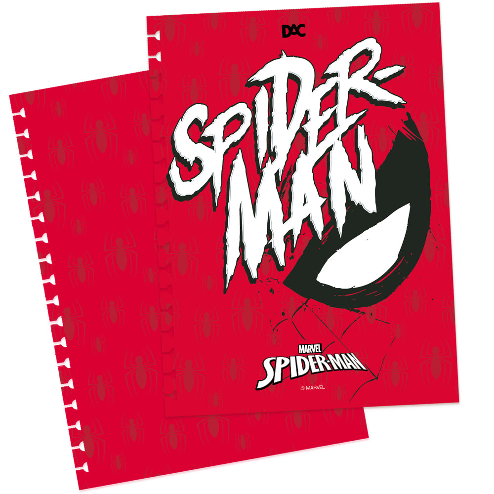 Caderno Smart Universitário com 80 Folhas 90g/m² Fechamento em Elástico - Homem Aranha 20x27,5cm Dac - 5504